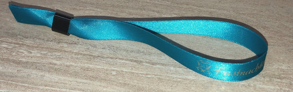 Bedruckte Armbänder fertig konfektioniert